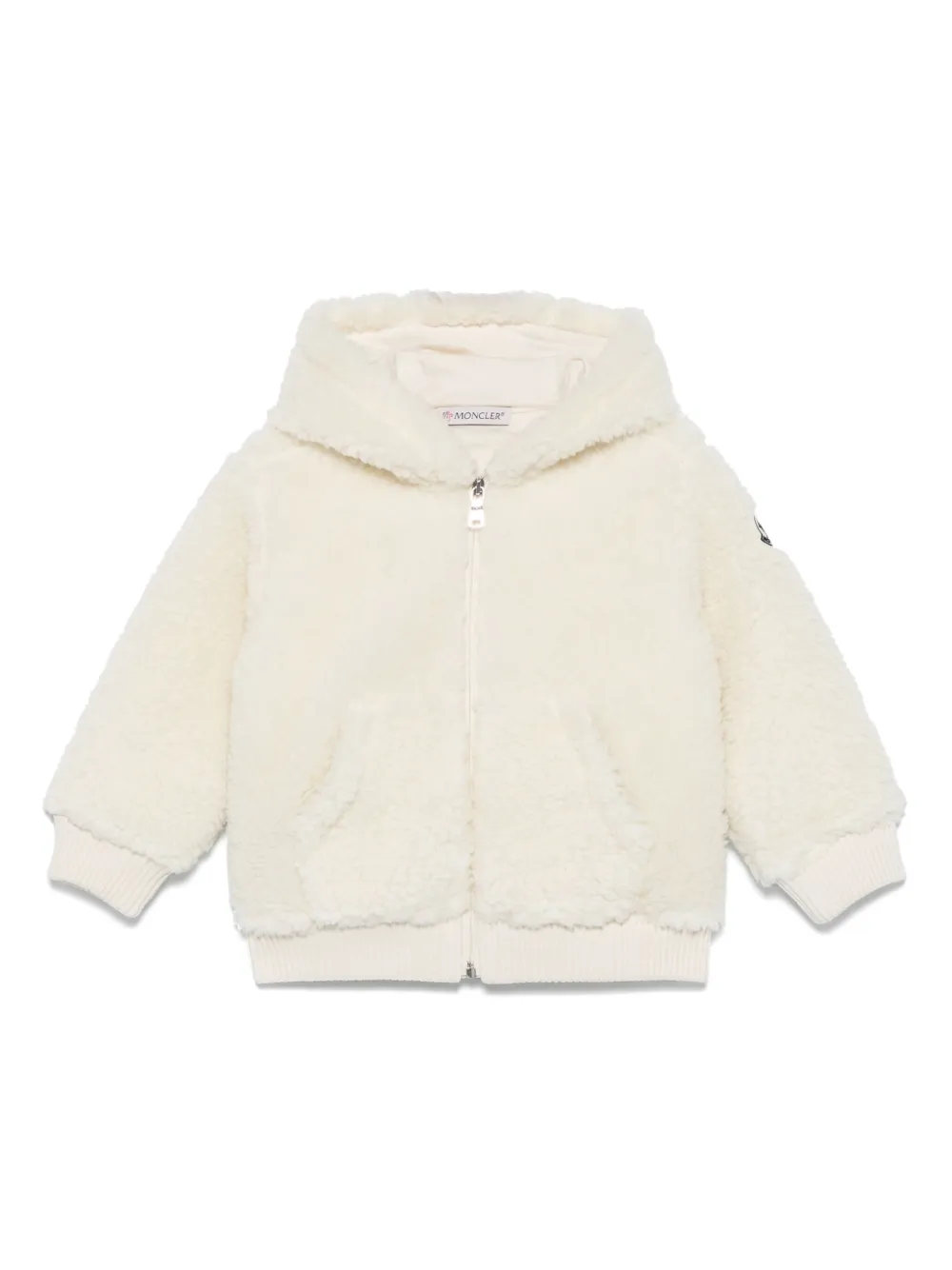 

Куртка с нашивкой-логотипом Moncler Enfant, нейтральный