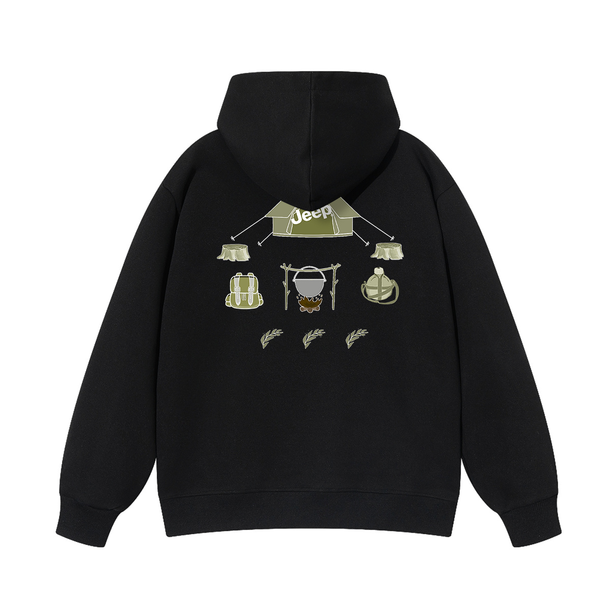 Толстовка с капюшоном Grade School Jeep, new year красный fleece-lined — фото 3