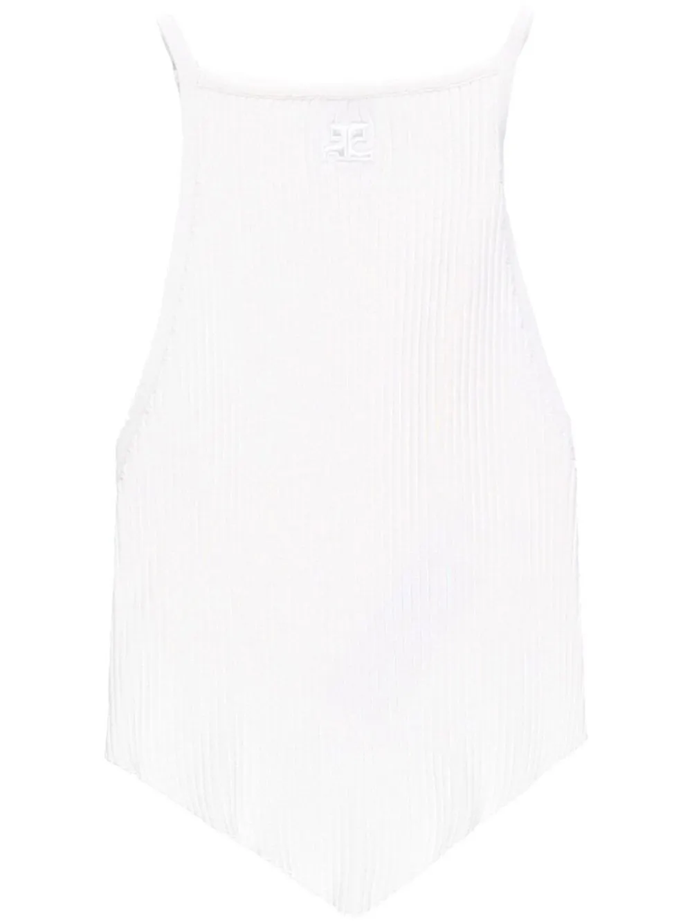 

Топ Pointy в рубчик Courrèges, белый