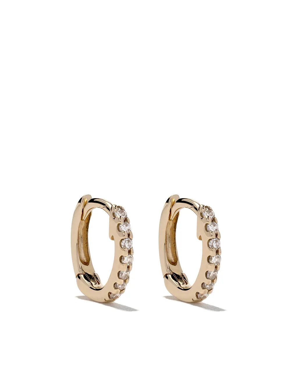 

Серьги-хагги из желтого золота с бриллиантами Dana Rebecca Designs, золотой