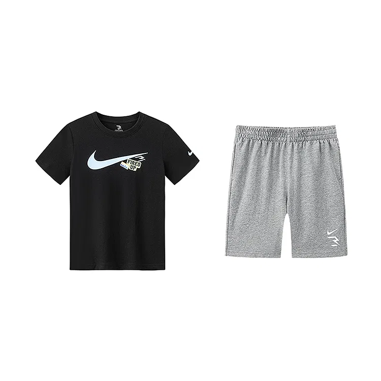 Детская спортивная одежда Casual с круглым вырезом Nike, Rock Ridge Gray