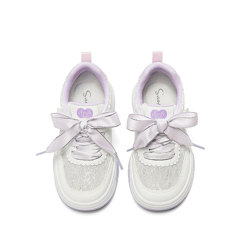Сандалии детские, износостойкие, дышащие Snoffy, белый/фиолетовый — фото 3