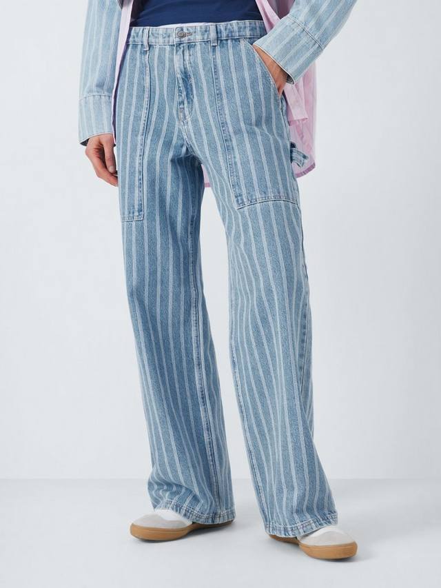 

Джинсы в полоску carpenter John Lewis , цвет Stripe Denim