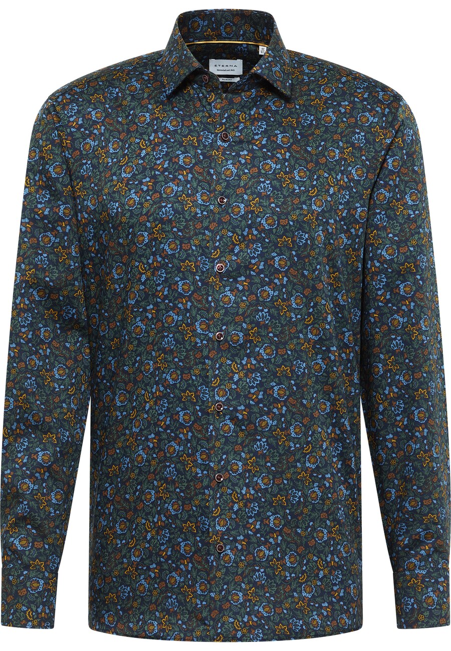 

Рубашка делового кроя Slim Fit ETERNA, синий