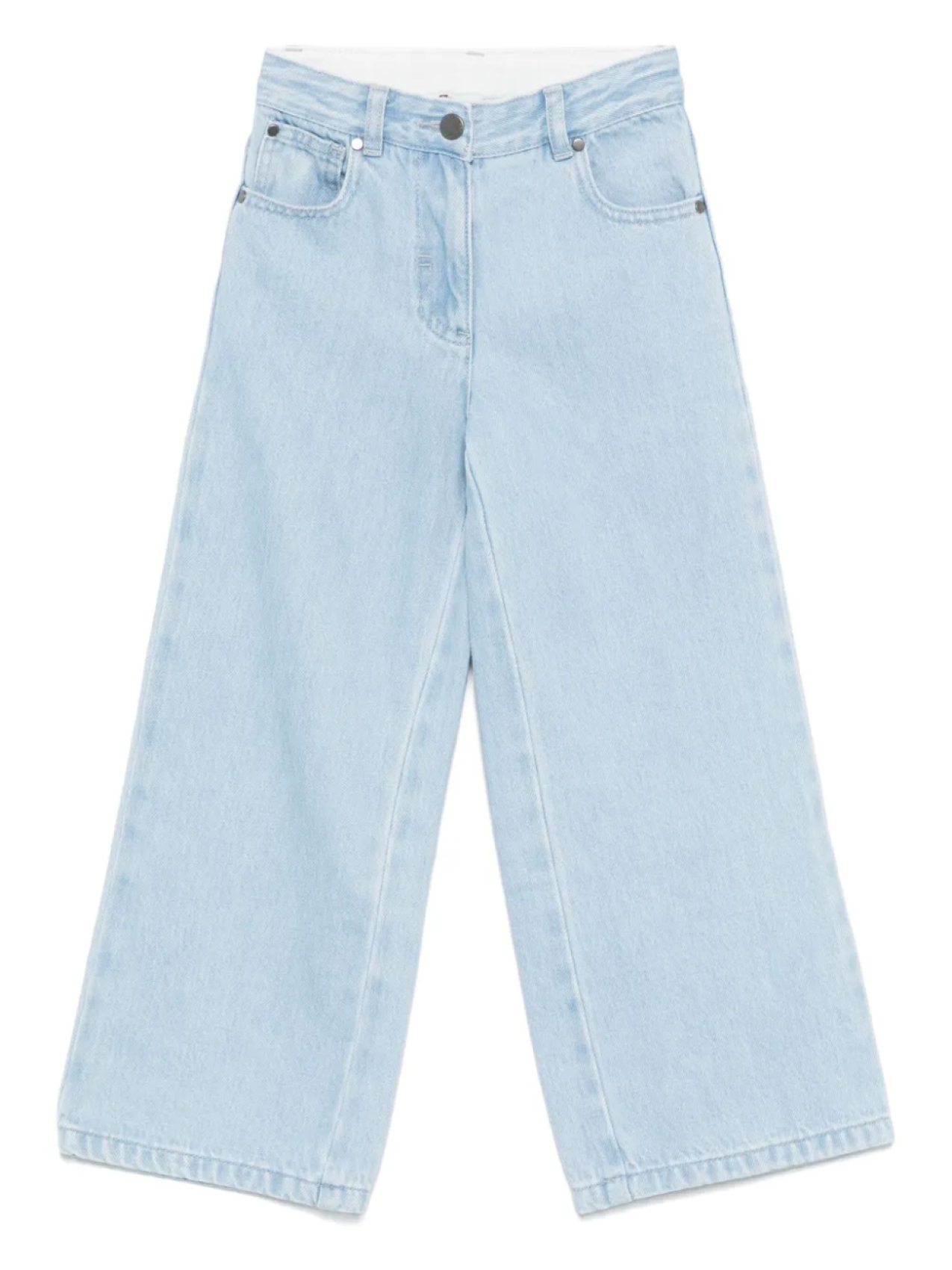 

Джинсы с цветочным принтом Stella McCartney Kids, синий