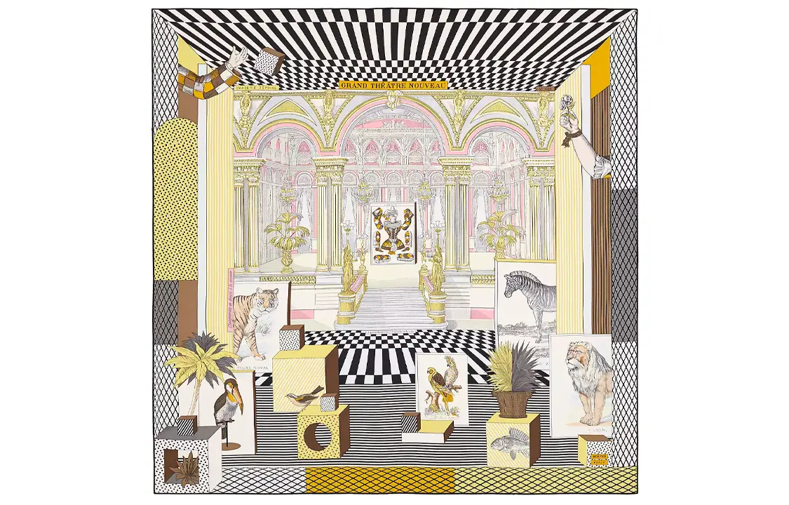 

HERMES Шёлковый шарф Multicolor, Multicolor