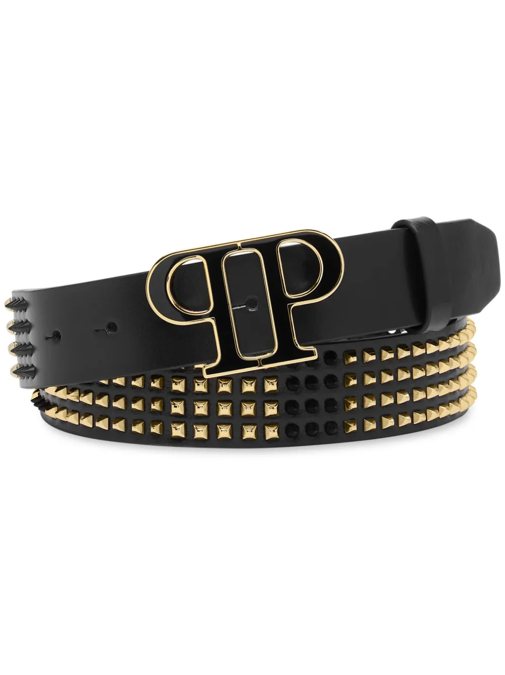 

Ремень с заклепками Philipp Plein, черный