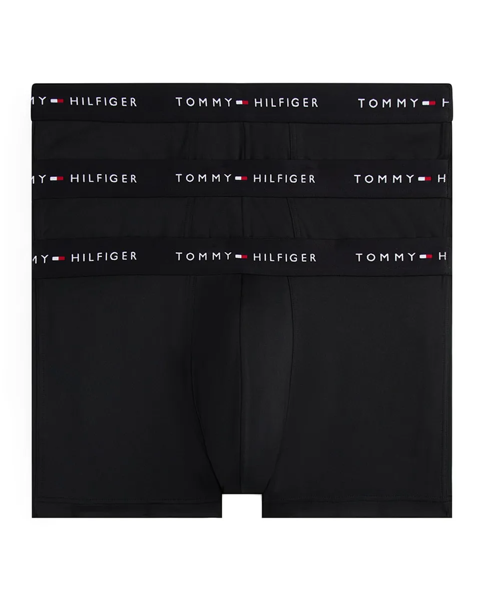 Набор из трех мужских боксеров из микрофибры Tommy Hilfiger, черный