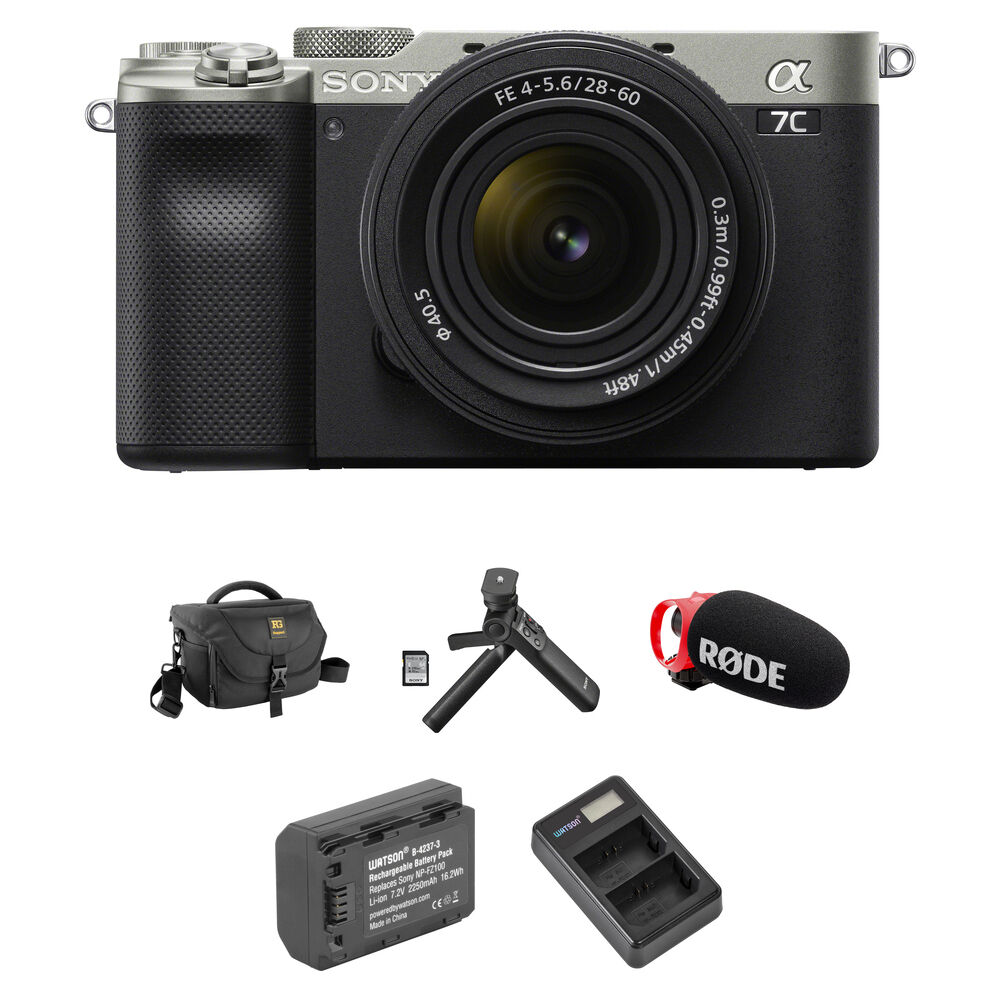 

Беззеркальная камера Sony a7C Mirrorless Camera with 28-60mm f/4-5.6 Lens and Content