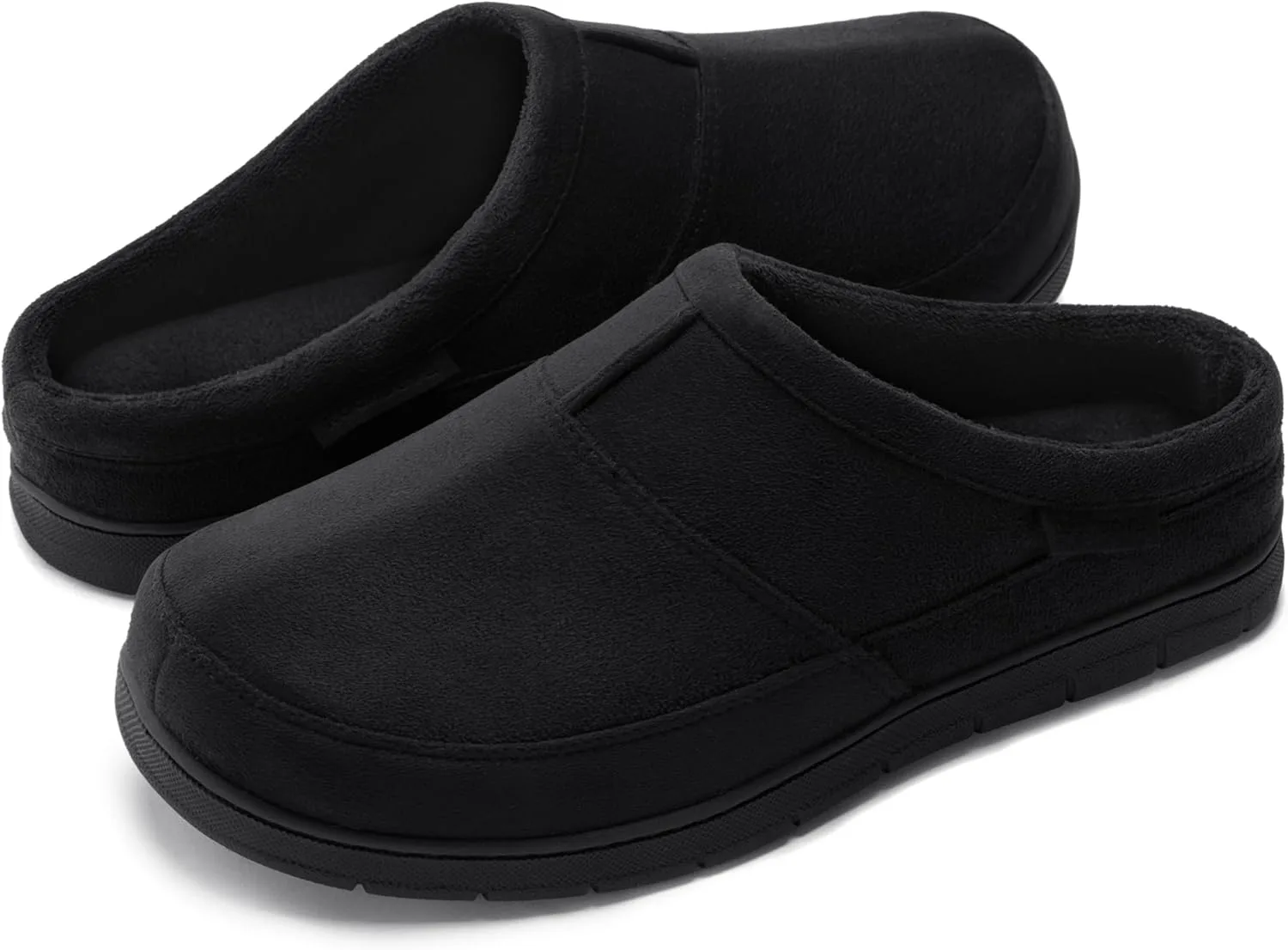 Мужские тапочки RockDove SoftStride из искусственной замши с мемори-пенной стелькой и подошвой для улицы и дома, черный