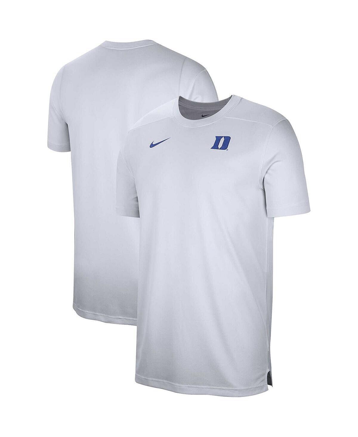 

Мужская белая футболка Duke Blue Devils Sideline Coach Performance. Nike, Белый, Мужская белая футболка Duke Blue Devils Sideline Coach Performance. Nike