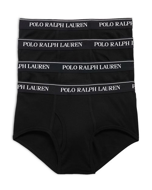 

Хлопковые трусы с поясом с логотипом, упаковка из 4 шт. Polo Ralph Lauren, цвет Black