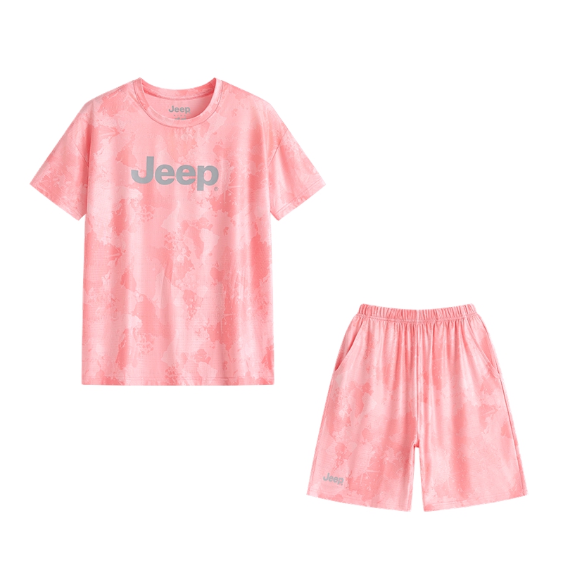 

Унисекс повседневная спортивная одежда с круглым вырезом Jeep, bamboo peach розовый