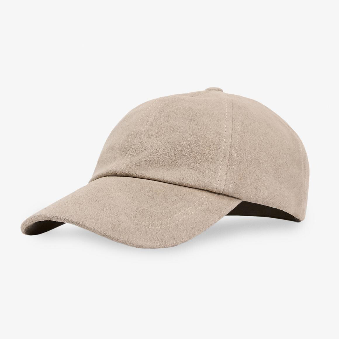 

Бейсболка Zara by Carlyne Cerf Suede Leather, бежевый