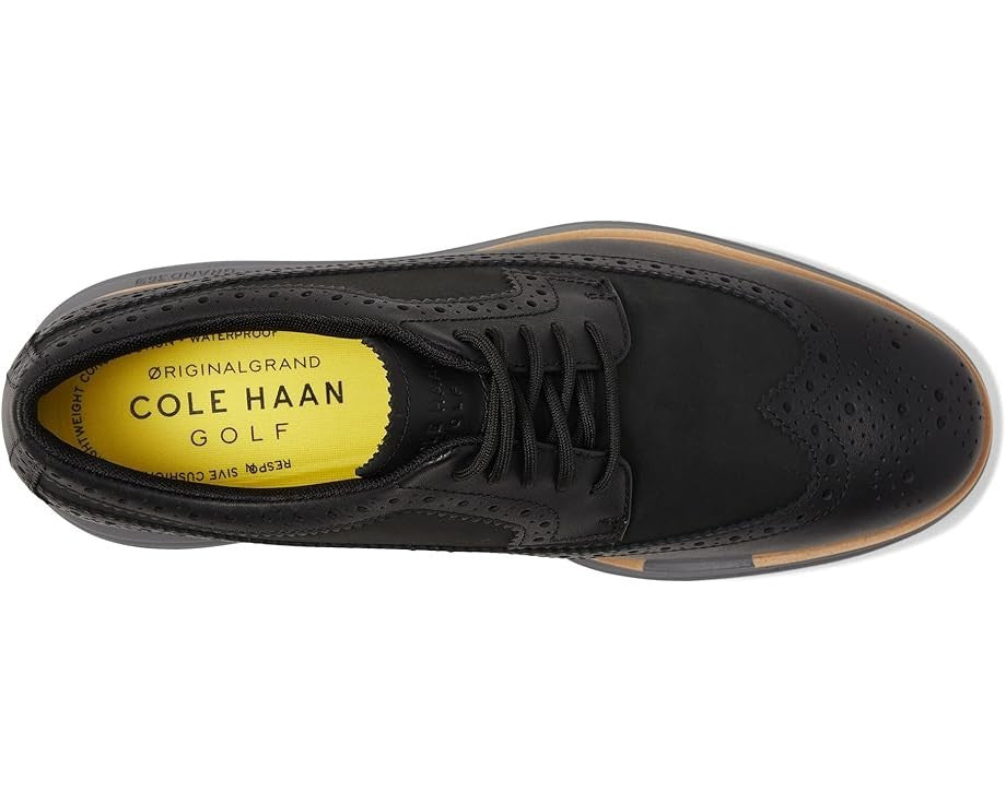 Мужские водонепроницаемые кроссовки для гольфа Cole Haan Originalgrand, черные, натуральные, GAL230 Cole Haan, черный — фото 3