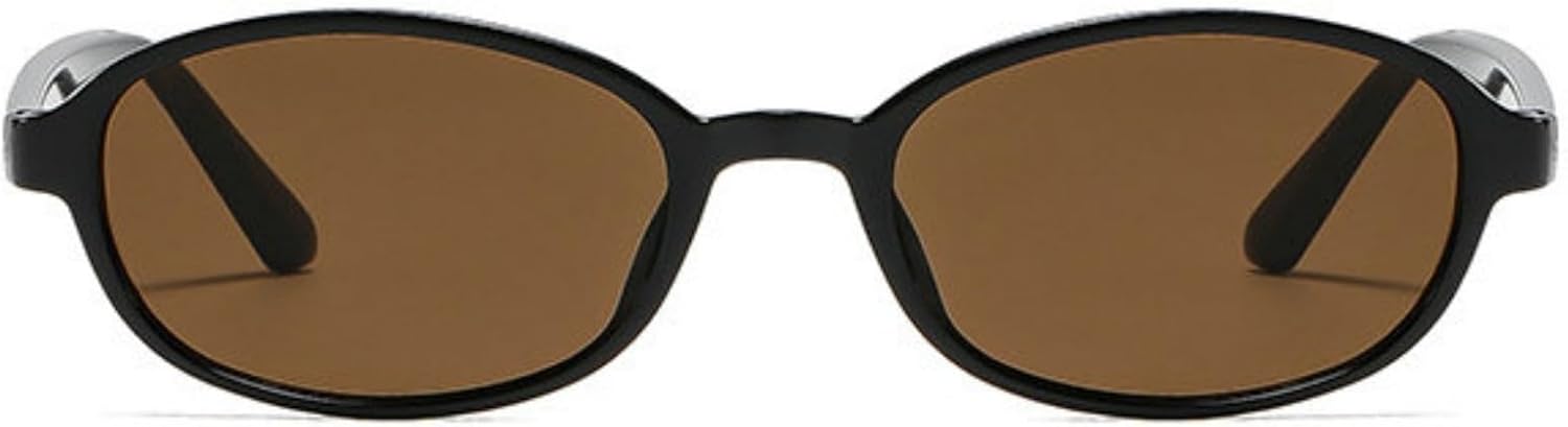 

Солнцезащитные очки Willochra в стиле ретро, ​​овальные, модные, черные, в стиле 90-х, легкие, маленькие, круглые, в стиле Y2K, солнцезащитные очки с защитой от УФ-излучения UV400, C3