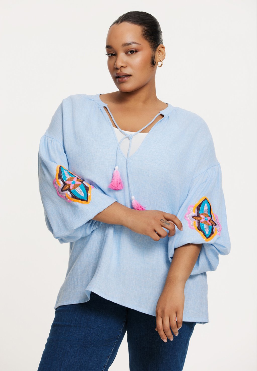 

Блуза WIDE SLEEVES YOEK, синий