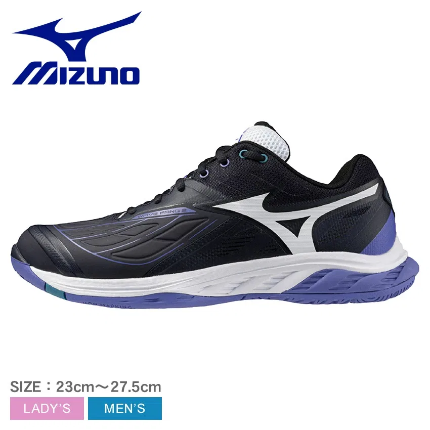 Унисекс кроссовки для бадминтона «Wave Fang 2» от Mizuno, Navy X White
