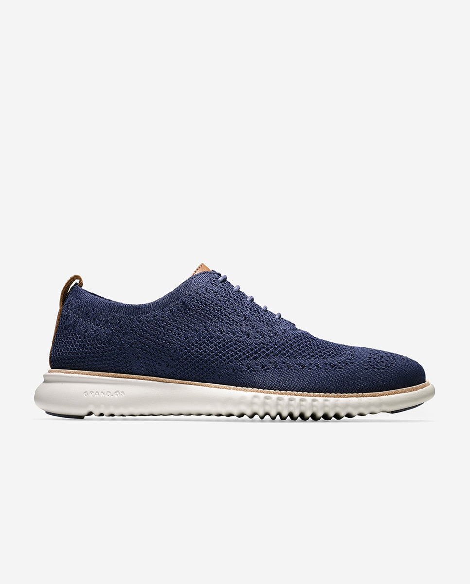 

Мужские туфли на шнуровке из темно-синей ткани Stitchlite™ Cole Haan