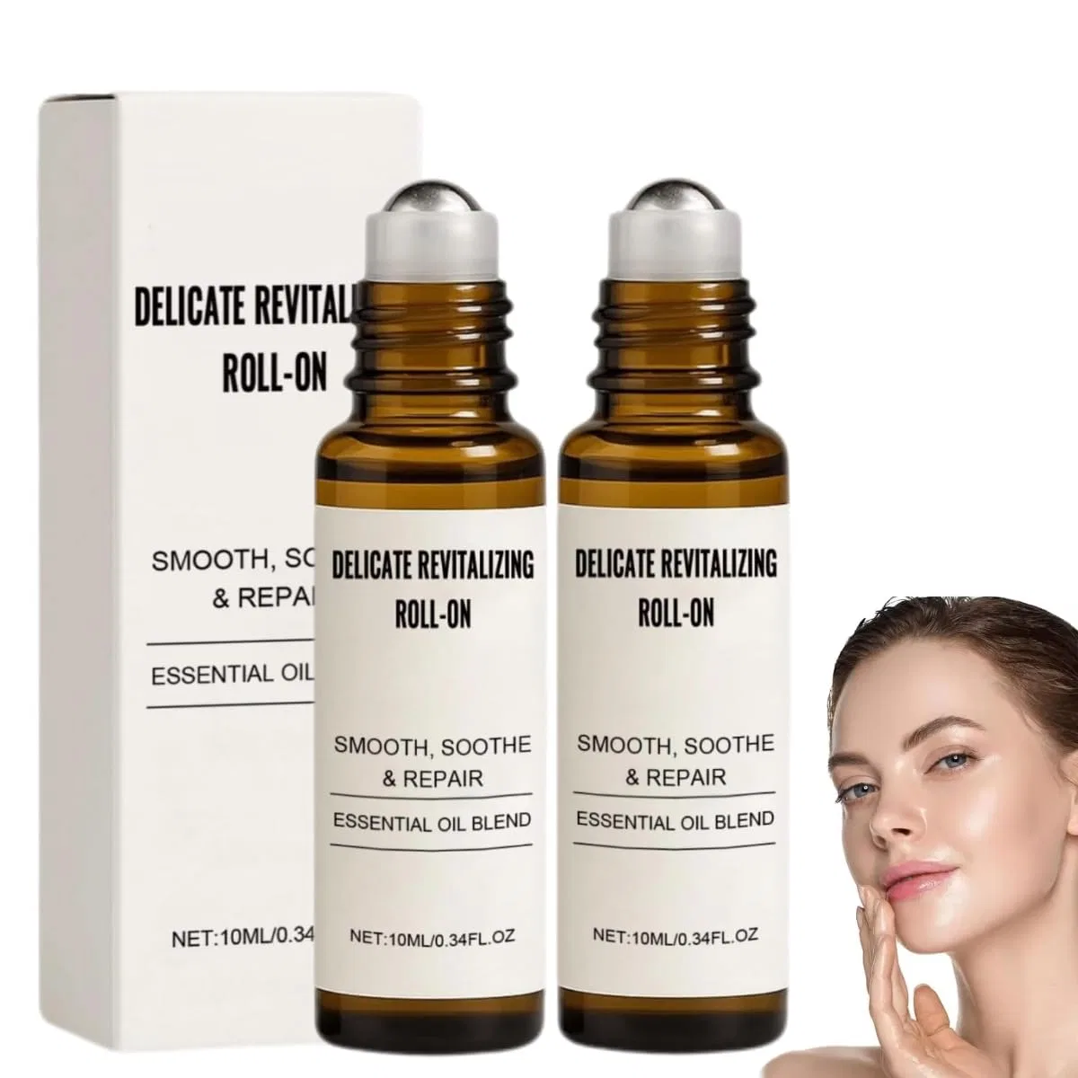Нежный омолаживающий ролик-сыворотка от морщин, 10 мл Generisch, Pack Of 2