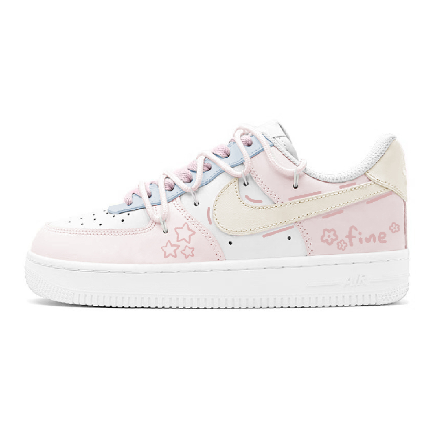 

Детские скейтерские кроссовки Air Force 1 для школьников Nike, желтый