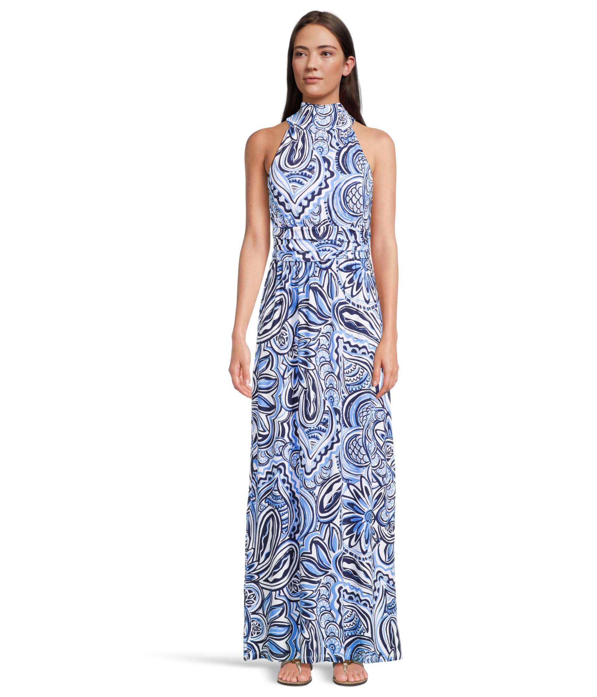 

Платье Lilly Pulitzer Wyota Maxi Dress, цвет Resort White Give It A Whirl