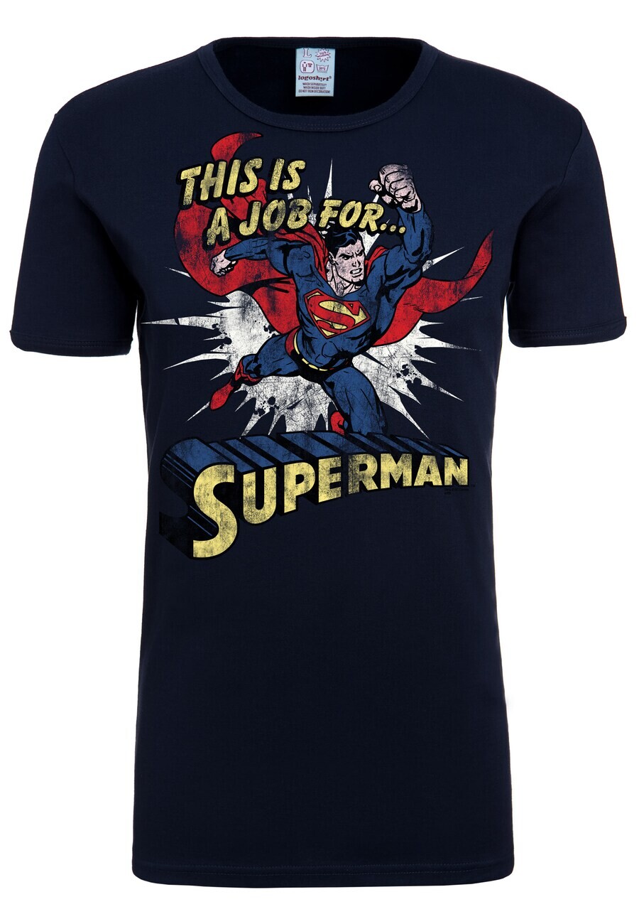 

Футболка LOGOSHIRT Shirt Superman, темно-синий