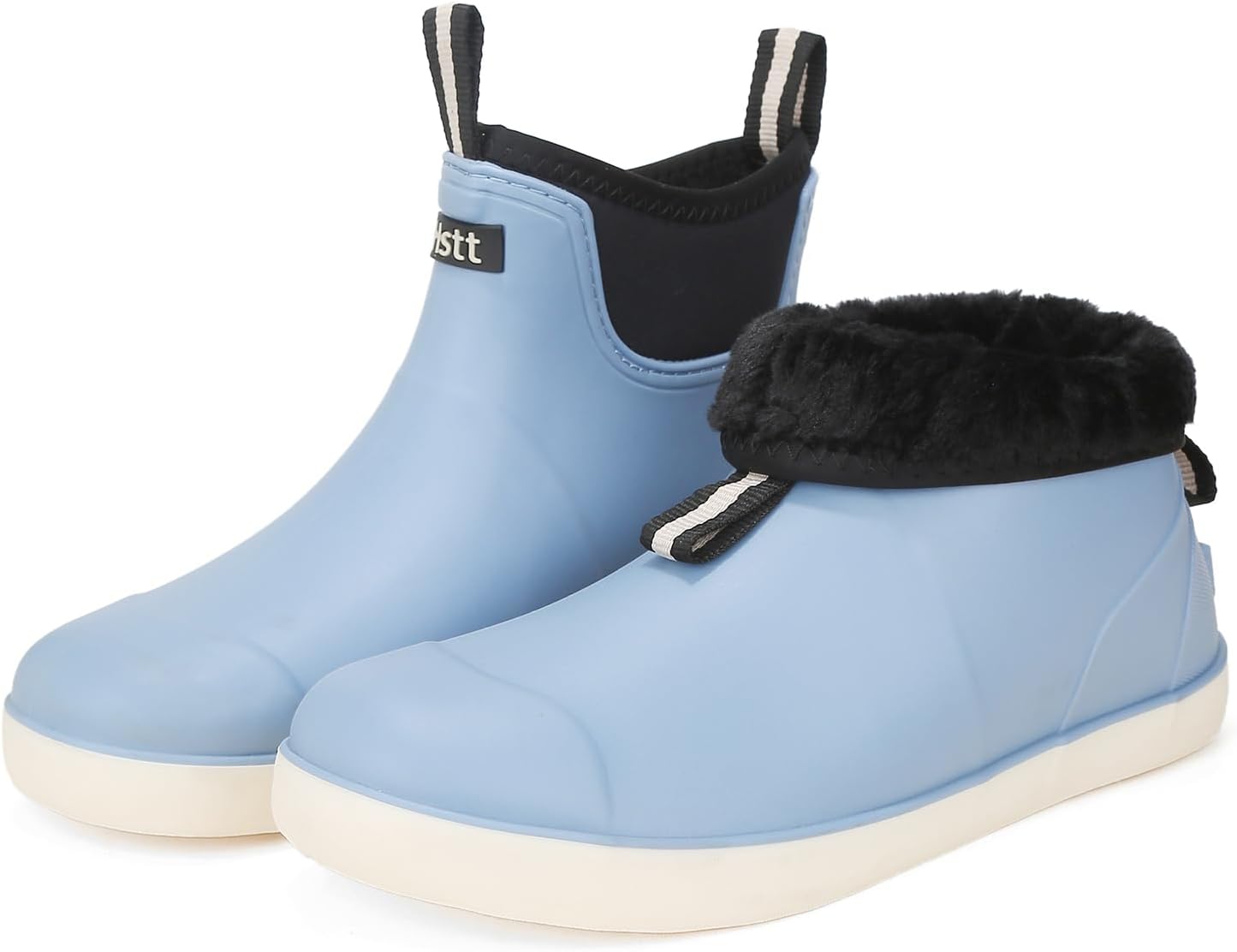 

Мужские ботинки, водонепроницаемые резиновые ботинки для сольной рыбалки, высокоэффективная обувь Челси для садоводства, рыбалки, катания на лодках, кемпинга и парусного спорта Lezzglt, светло-голубой