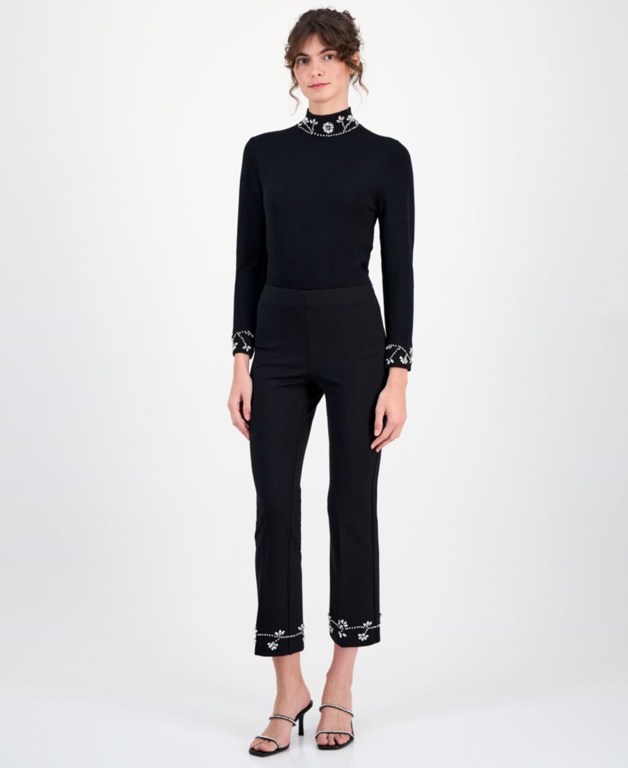 

Женские брюки-клеш с декором Anne Klein, Anne Black