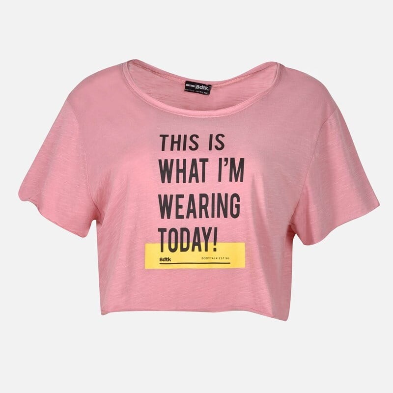 

Женская футболка бдтк Body Talk, розовый