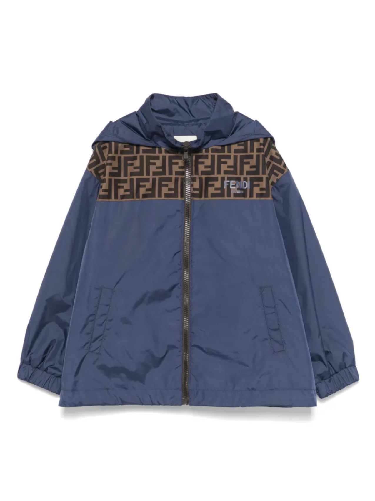 

Куртка с логотипом FF Fendi Kids, синий