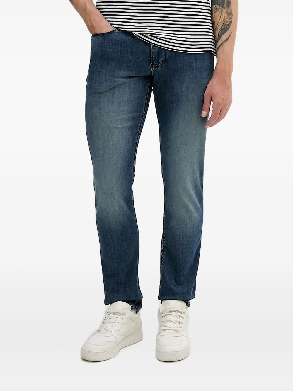 

Джинсы с логотипом EMPORIO ARMANI, синий