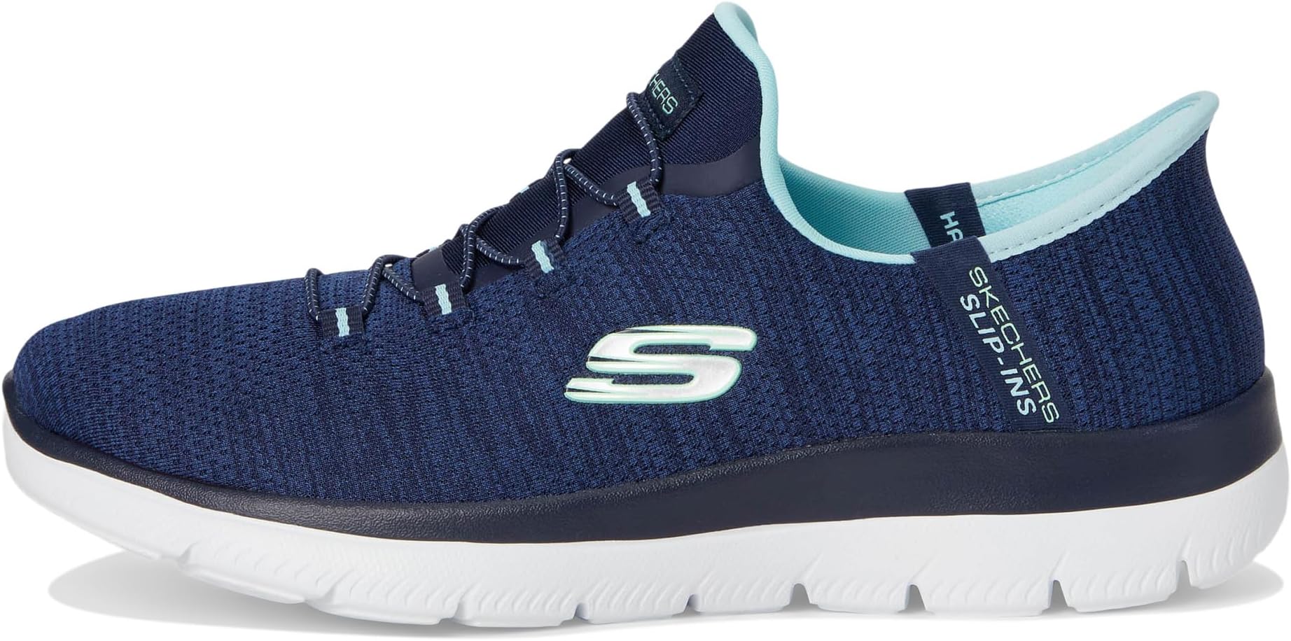 Кроссовки SKECHERS Summits Everyday Set Hands Free Slip-INS, цвет Navy Aqua — фото 4