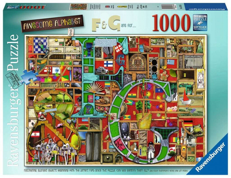 

Ravensburger, пазл Удивительный алфавит F&G, 1000 шт.