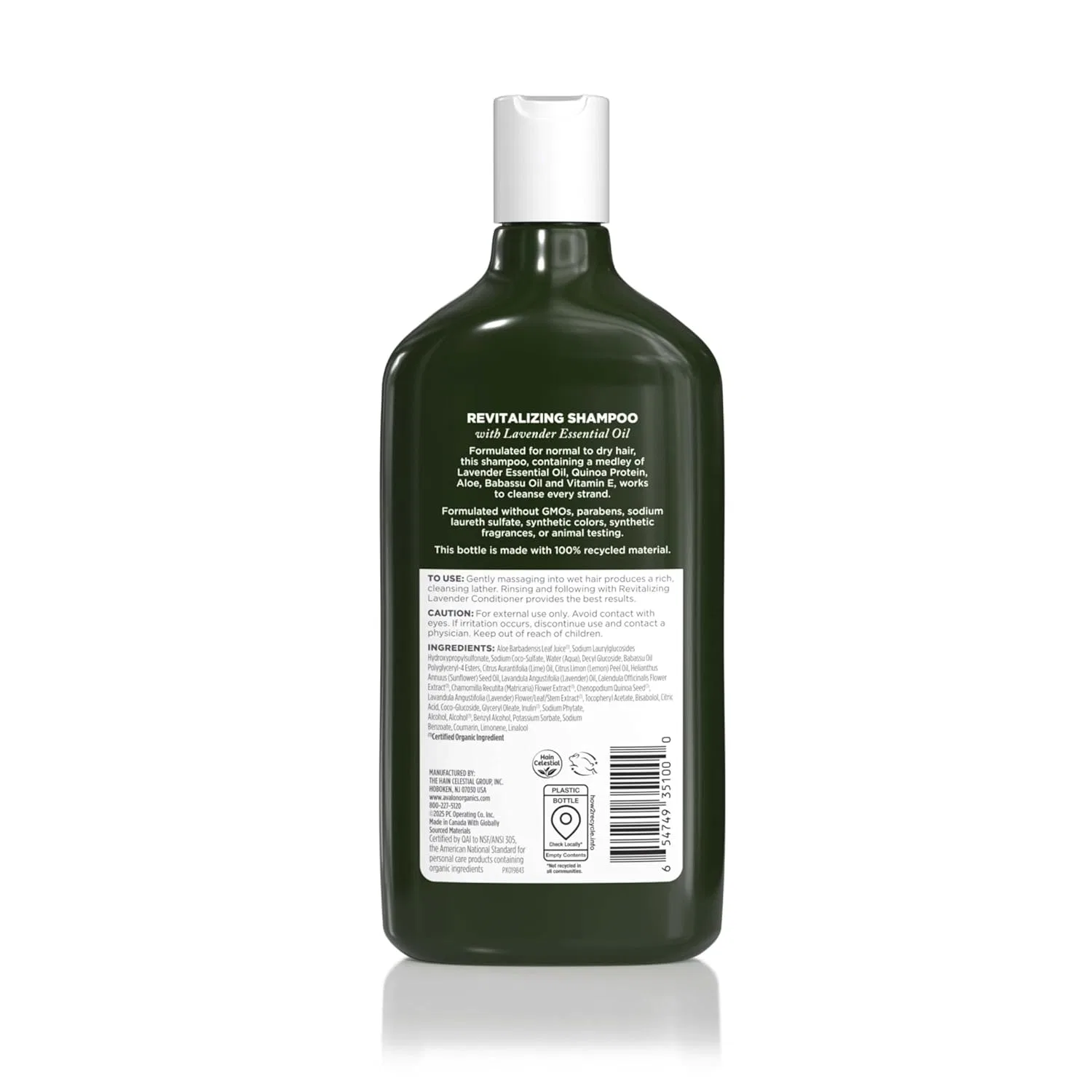 Питательный шампунь с лавандой от Avalon Organics, 325 мл Avalon Organics — фото 2