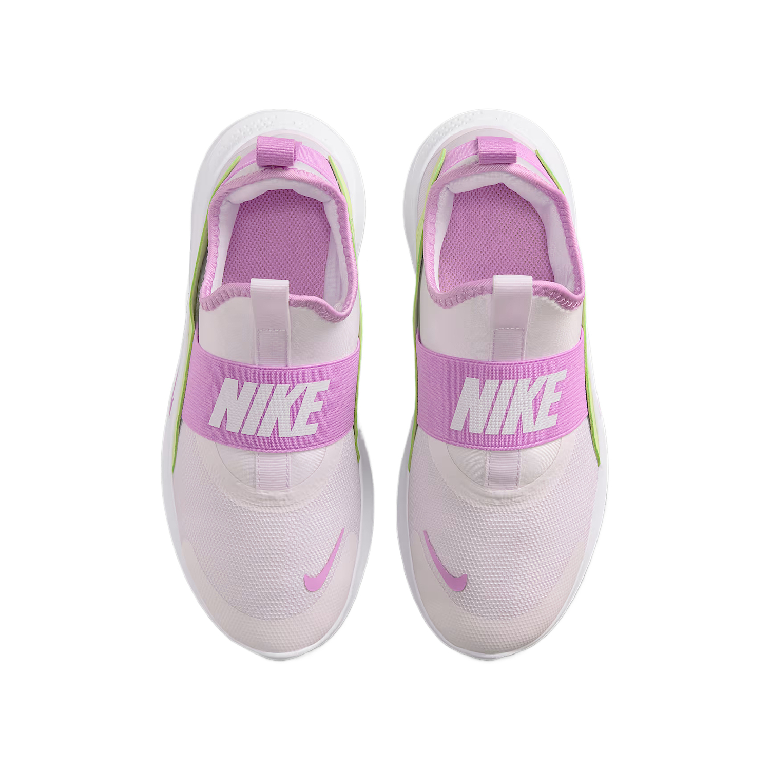 Flex Runner 4 дышащие низкие детские кроссовки для бега unisex Nike, светло-фиолетовый/белый — фото 4