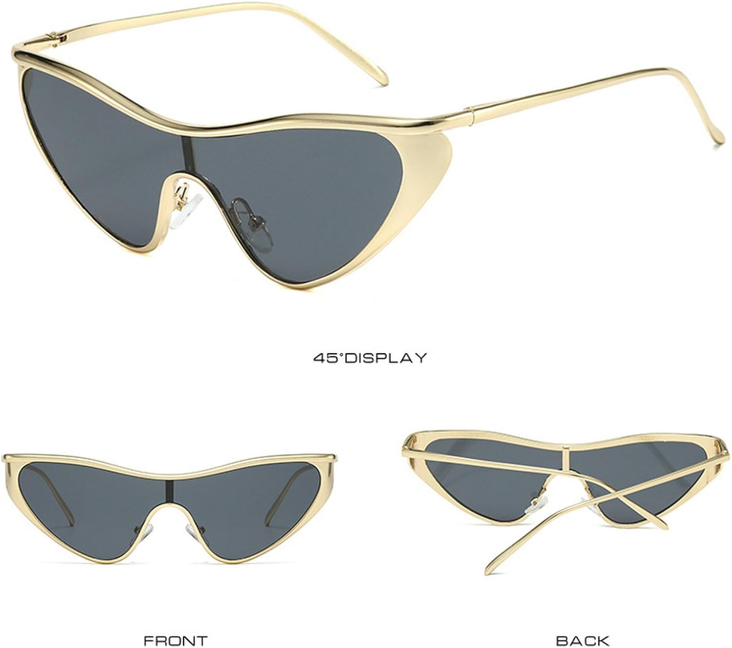 

Laureles Милые сексуальные солнцезащитные очки в стиле ретро «кошачий глаз» Y2k Солнцезащитные очки для женщин в металлической оправе, треугольные винтажные солнцезащитные очки для женщин, C1