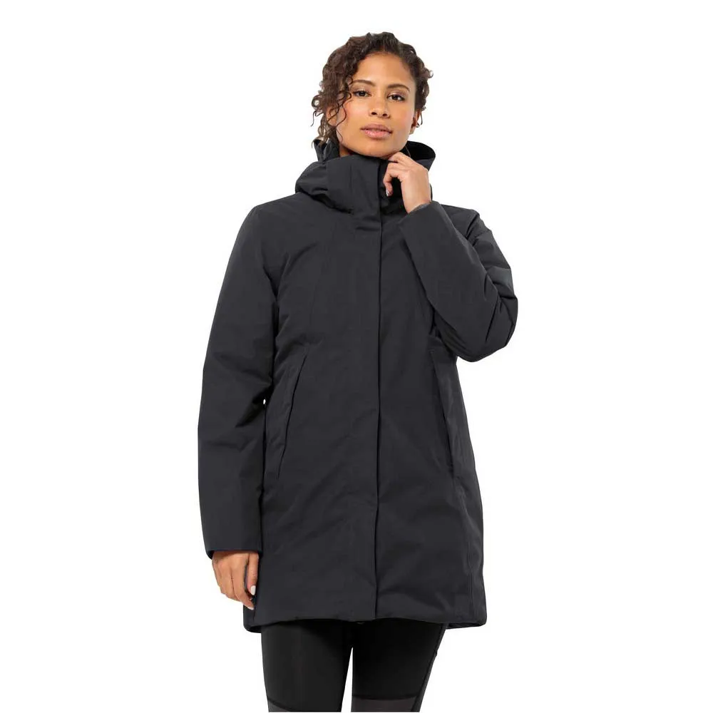 

Пальто Jack Wolfskin Salier, черный