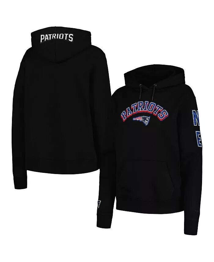 

Женская черная флисовая толстовка с капюшоном New England Patriots с принтом животных Pro Standard