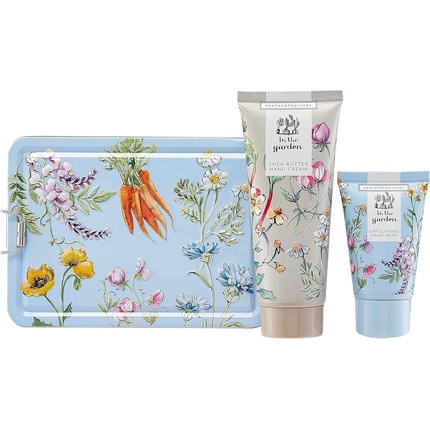 

In The Garden Hand Care Tin 100 мл Крем для рук 50 мл Отшелушивающее средство для мытья рук Heathcote & Ivory