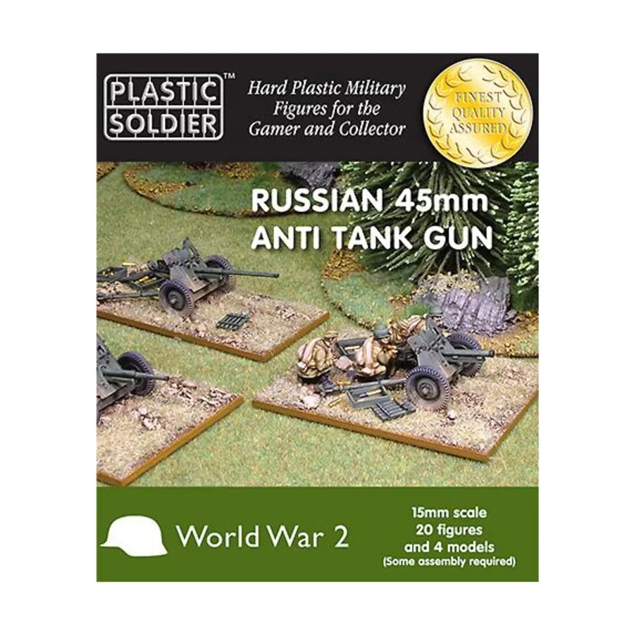 

45-мм противотанковая пушка, WWII Miniatures - Russia (15mm)