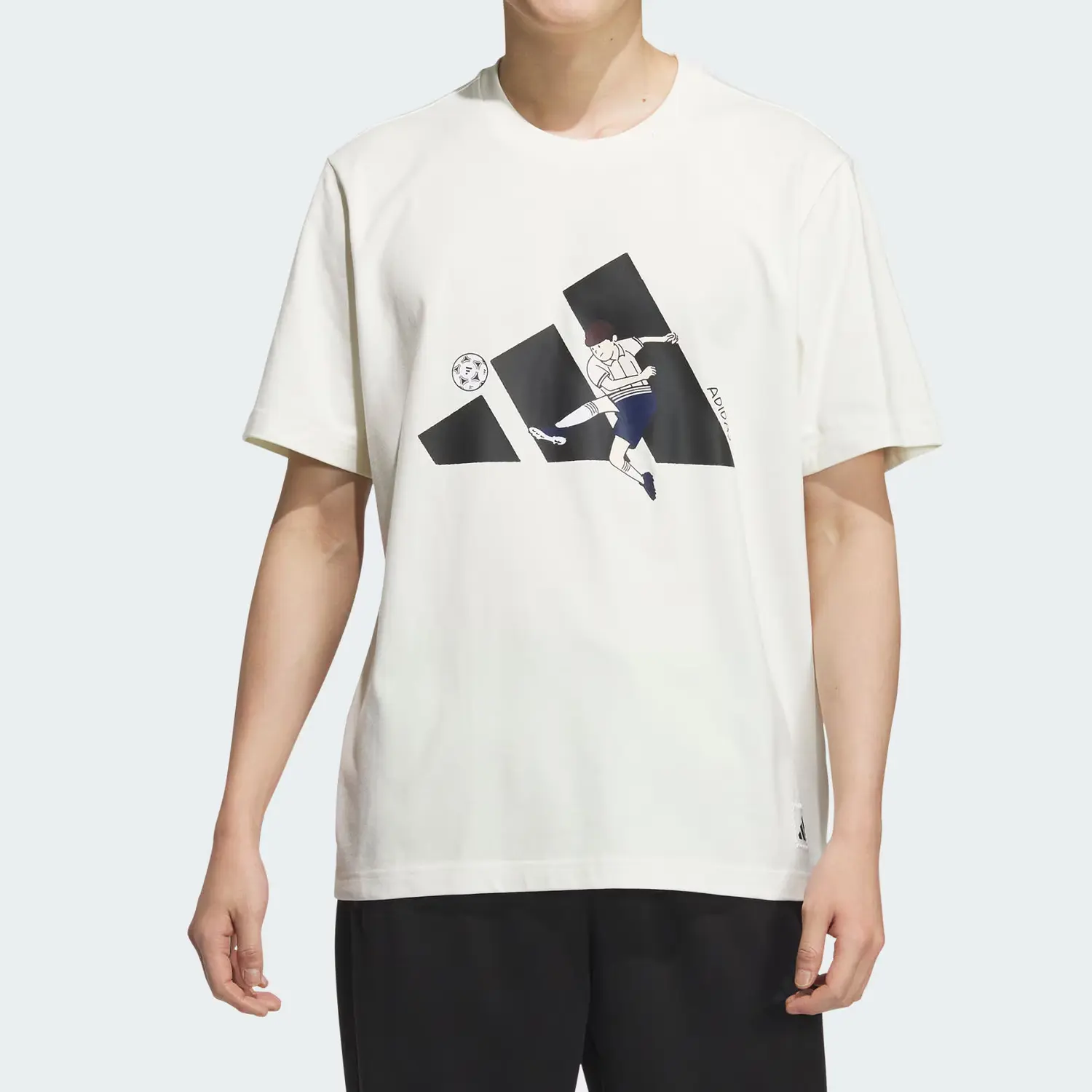 Футболка мужская с принтом SPORTS GRAPHIC Adidas, белый — фото 3