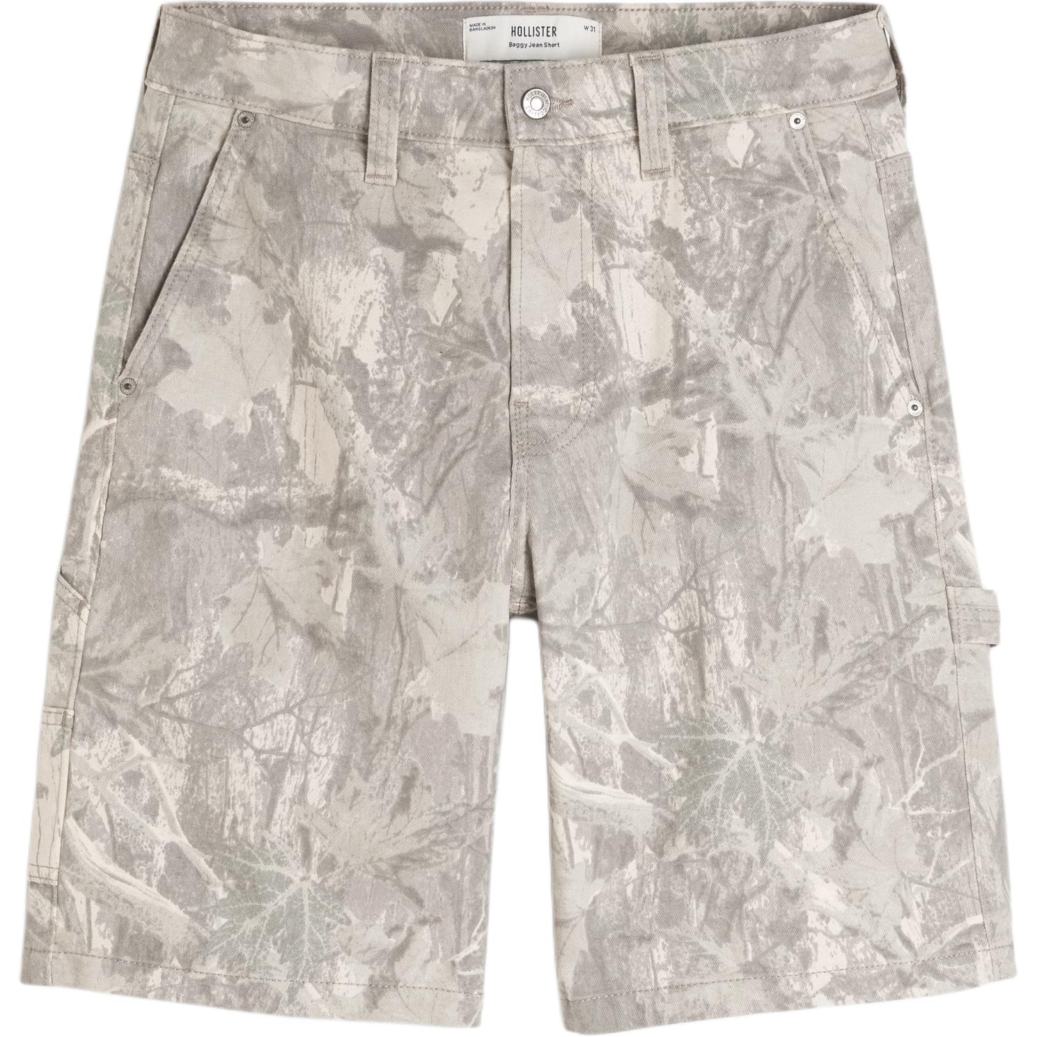 

Hollister/ Мужские джинсовые шорты, бежевые, средней насыщенности цвета