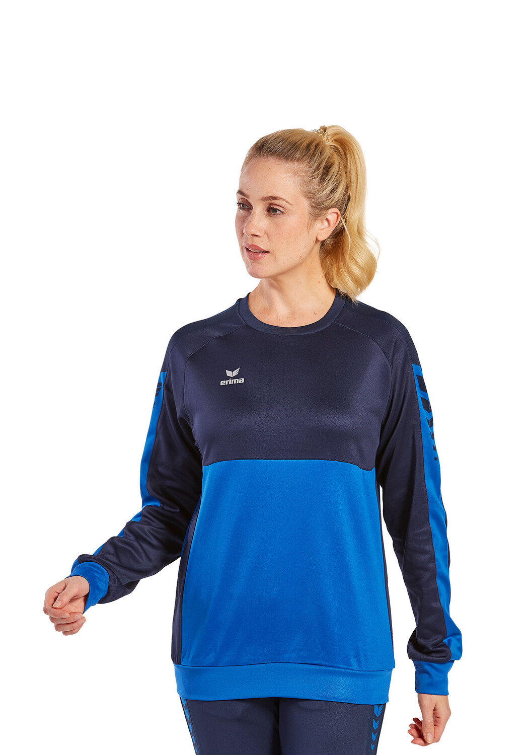 

Спортивная футболка erima Six Wings Sweatshirt, цвет new royal/new navy