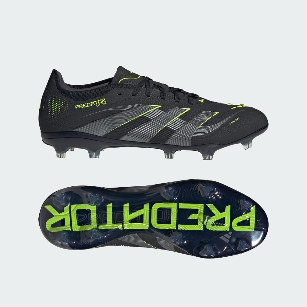 

Бутсы Adidas Predator Pro Firm Ground Cleats, цвет Core Black/Carbon/Lucid Lemon