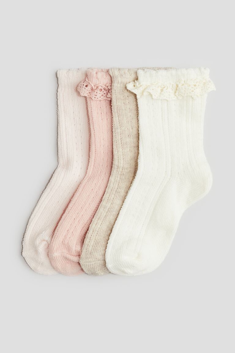 

Упаковка из 4 носков H&M, бежевый
