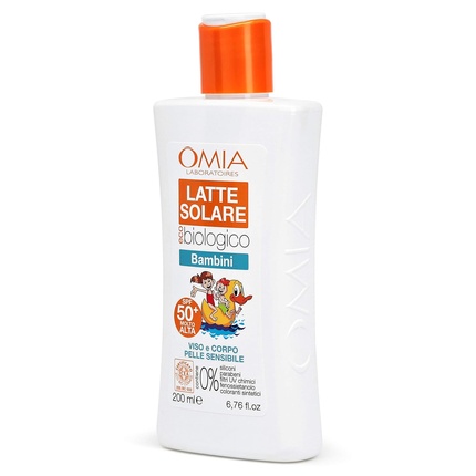 Детский солнцезащитный крем Organic Sun Milk for Children Face and Body SPF 50+ High Protection 200ml — фото 3