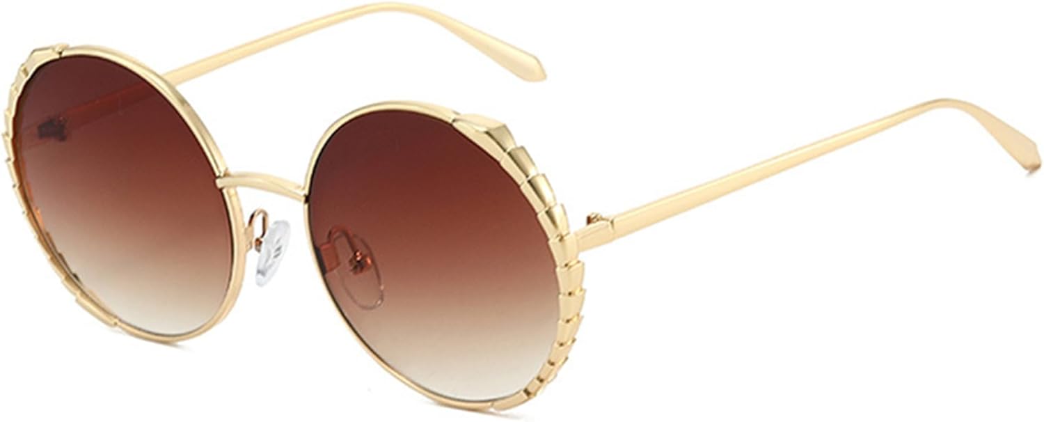 

Солнцезащитные очки Bullabulling в стиле ретро, ​​круглые, хиппи, для женщин и мужчин, винтажные, модные, большие, круглые, для повседневного ношения и путешествий, с защитой от УФ-излучения UV400, Tea