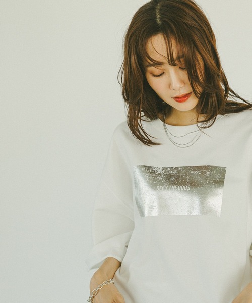 

Футболка, крой оверсайз, бренд GLOBAL WORK, цвет белый