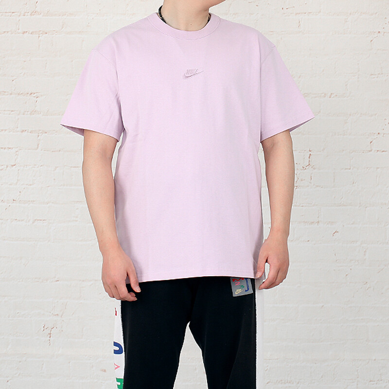 Футболка AS Sportswear PREMIUM ESSENTIAL ICED LILAC 'Light Purple' Nike, светло-фиолетовый — фото 3